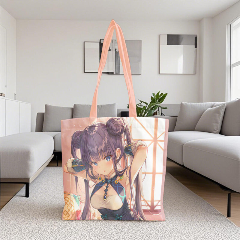 Anime enthusiast gift, sexy kawaii gift, reusable anime character fan shopping bag, cute and sexy theme gift