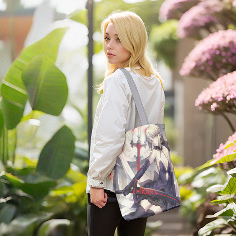 Anime enthusiast gift, sexy kawaii gift, reusable anime character fan shopping bag, cute and sexy theme gift