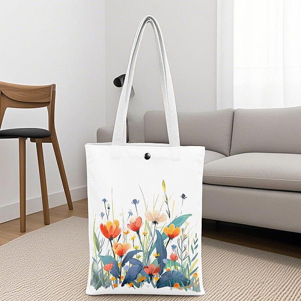 Plant enthusiast ladies' gift, Spring Mother's Day gift set, beautiful canvas tote bag, 16 ounce iced coffee cup with straw and lid, makeup bag, gardener's set, suitable for mothers, teachers, nurses