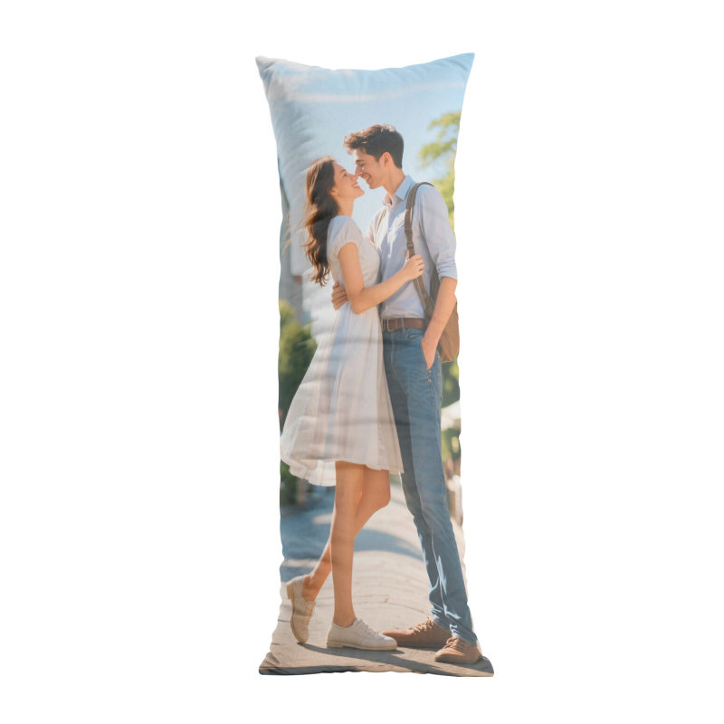 Extra long hug pillow, a must-have sweet artifact for couples, soft and skin friendly to accompany you to sleep