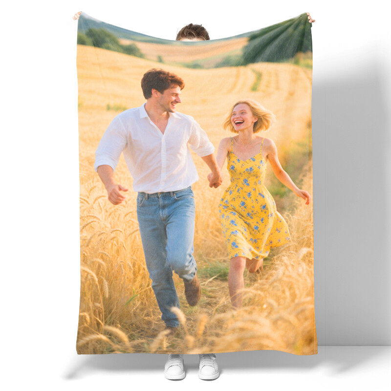 Couple gift for her - I love you softer flannel blanket - Anniversary wedding birthday gift for girlfriend, boyfriend, wife, husband, love blanket