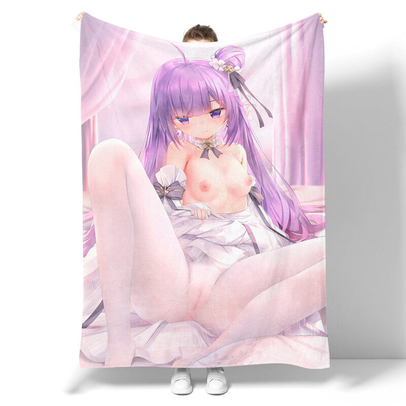Anime flannel blanket, cute and sexy anime girl kawaii cartoon Japanese anime, boy, teenager, adult female bedroom