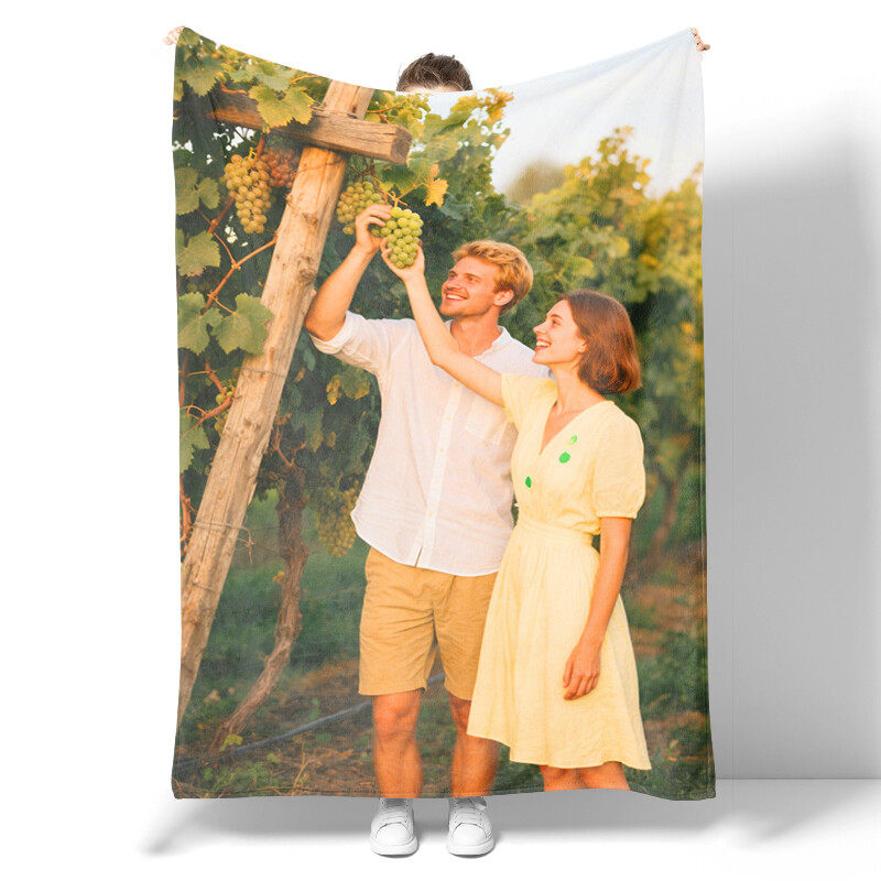 Couple gift for her - I love you softer flannel blanket - Anniversary wedding birthday gift for girlfriend, boyfriend, wife, husband, love blanket