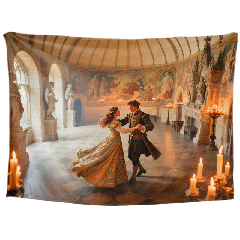 Personalized couple custom tapestry, romantic love introduction, room decoration aesthetics, romantic college wall decoration, living room hanging