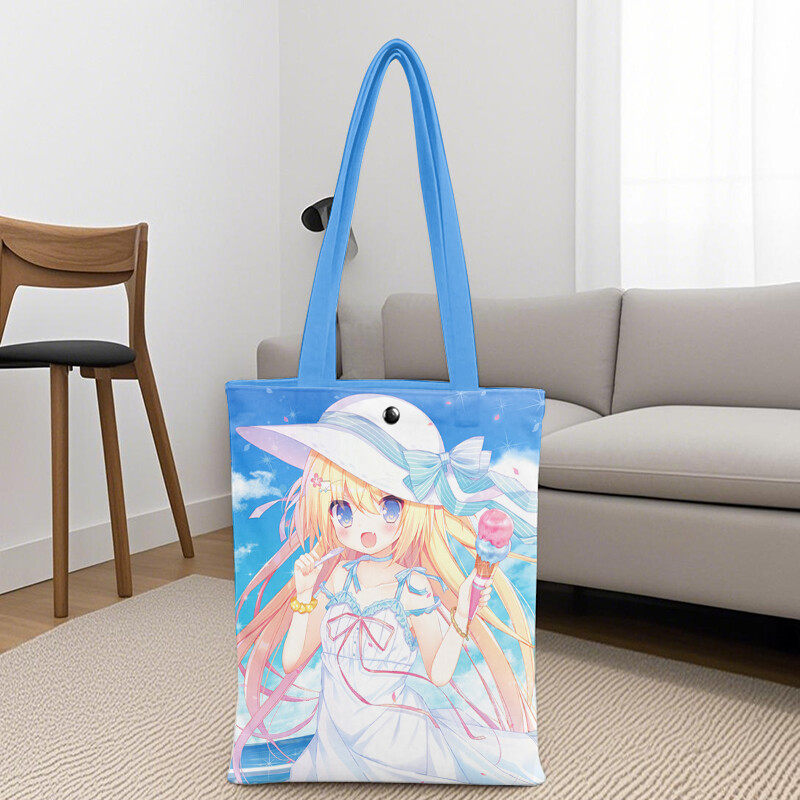 Anime enthusiast gift, sexy kawaii gift, reusable anime character fan shopping bag, cute and sexy theme gift