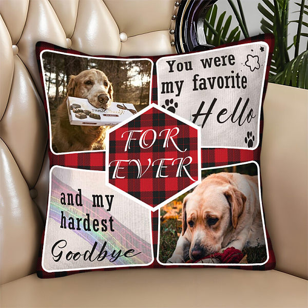 Customized pilCustomized pet commemorative pillows, lost dog commemorative gifts, dog pillows, pet commemorative gifts, lost dog commemorative giftslows with pictures, customized funny pillows with personalized photos, customized face pillows