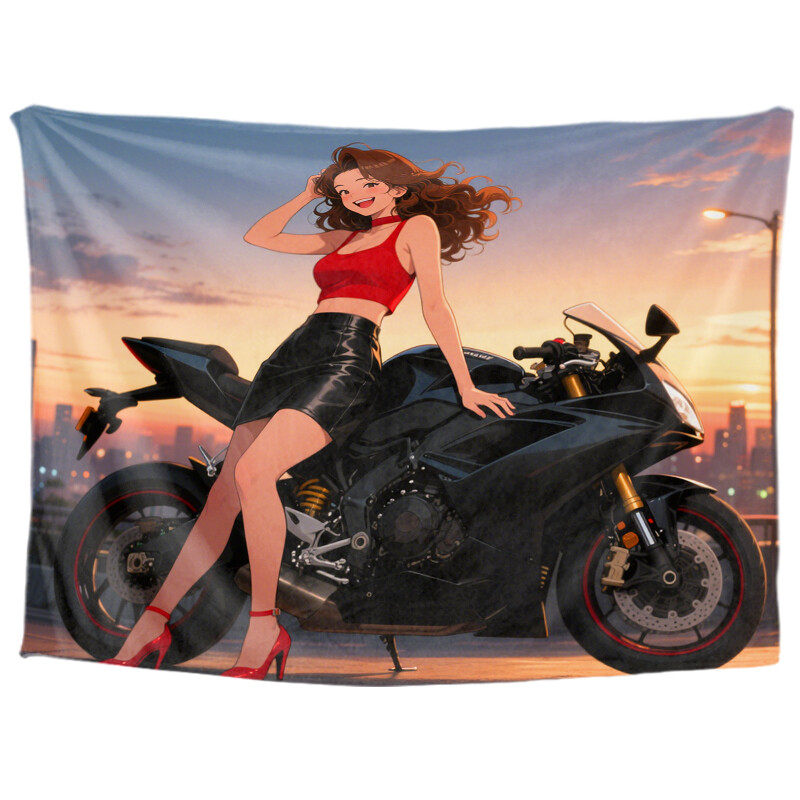 Personalized anime custom tapestry, anime aesthetic introduction, room decoration aesthetics, anime aesthetic college wall decoration, living room hanging