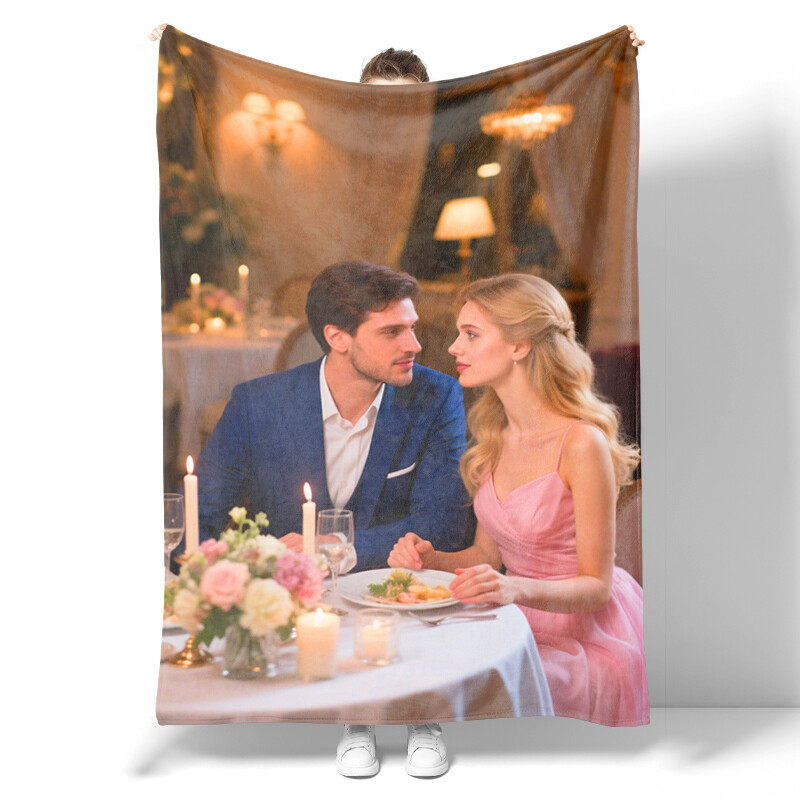 Couple gift for her - I love you softer flannel blanket - Anniversary wedding birthday gift for girlfriend, boyfriend, wife, husband, love blanket