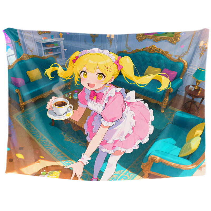 Personalized anime custom tapestry, anime aesthetic introduction, room decoration aesthetics, anime aesthetic college wall decoration, living room hanging