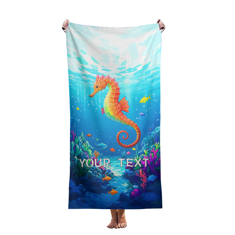 Customize various Marine life beach towels