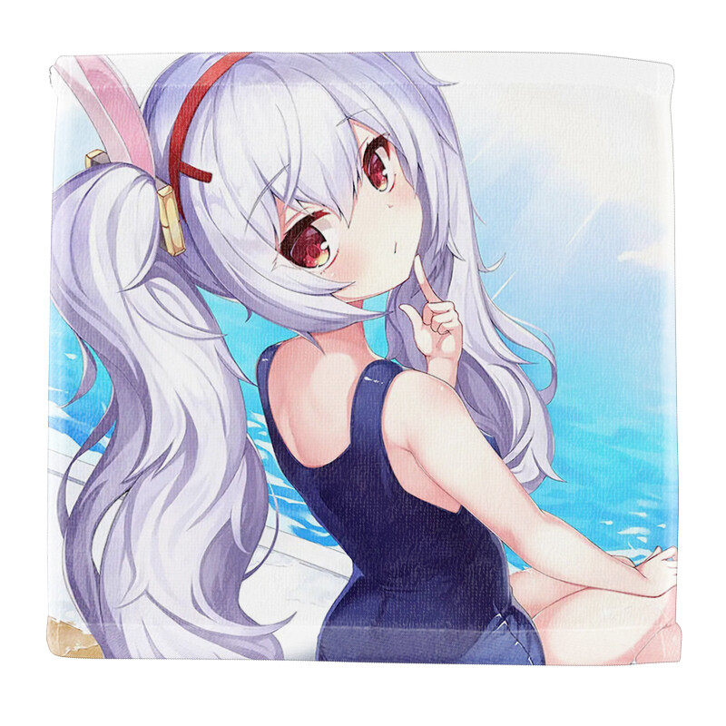 Customized anime color printed girl towels