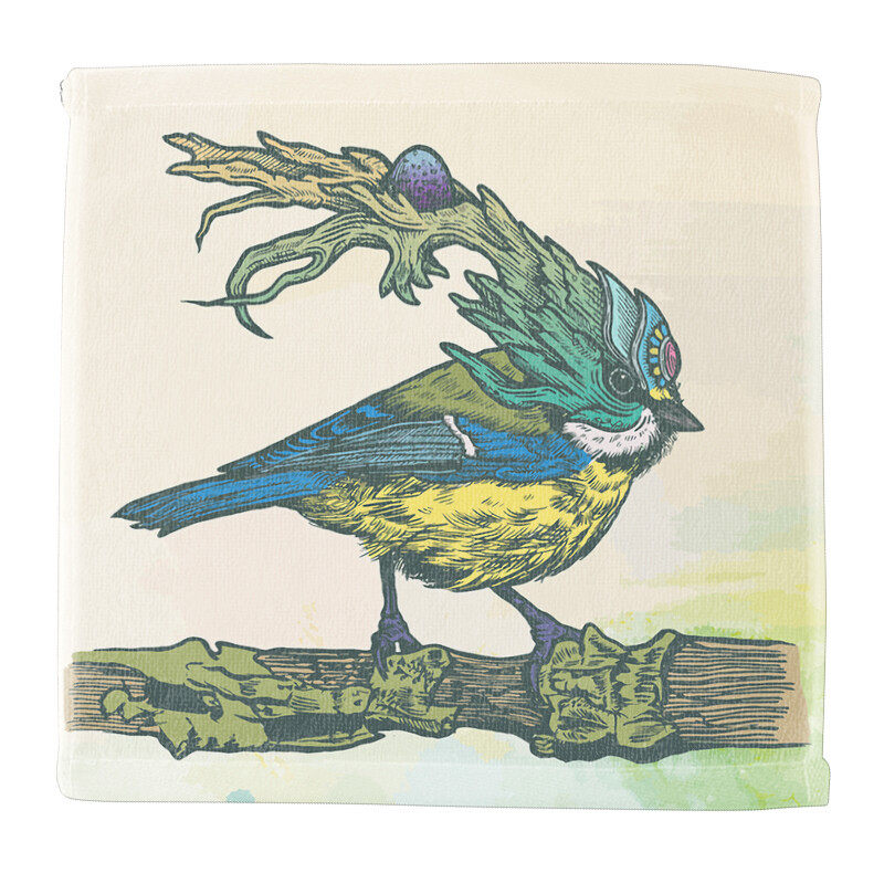 Customized square cartoon-patterned towels