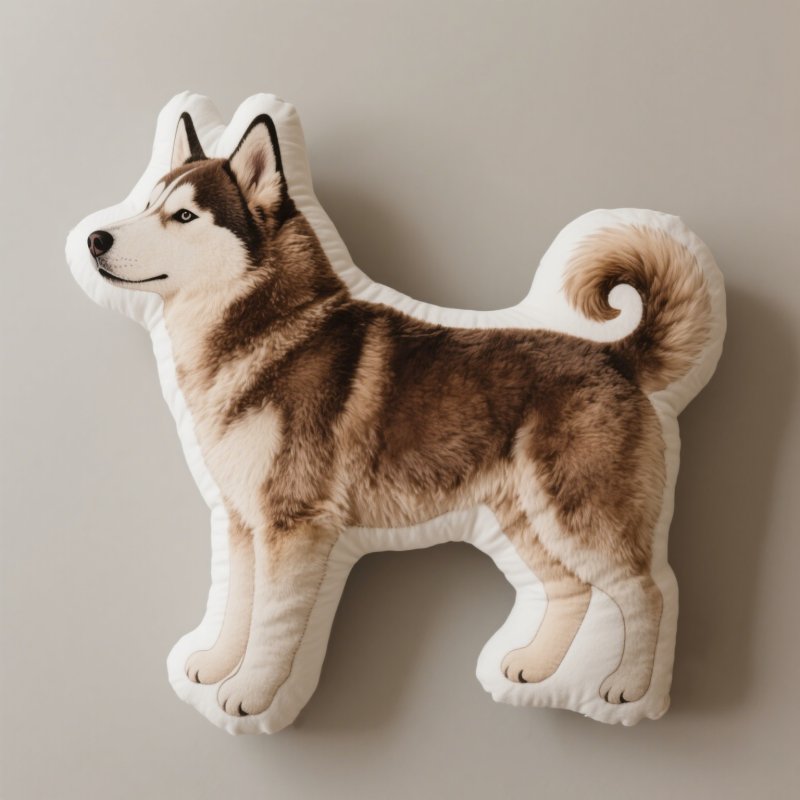 Custom Pet Pillow, Personalized Photo Shaped Dog Cat Pets Face Pillow Gift, Customized Stuffed Animal Picture Pillows Memorial Gifts