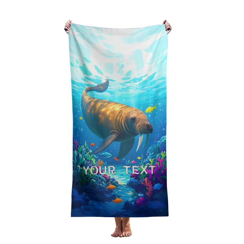 Customize various Marine life beach towels