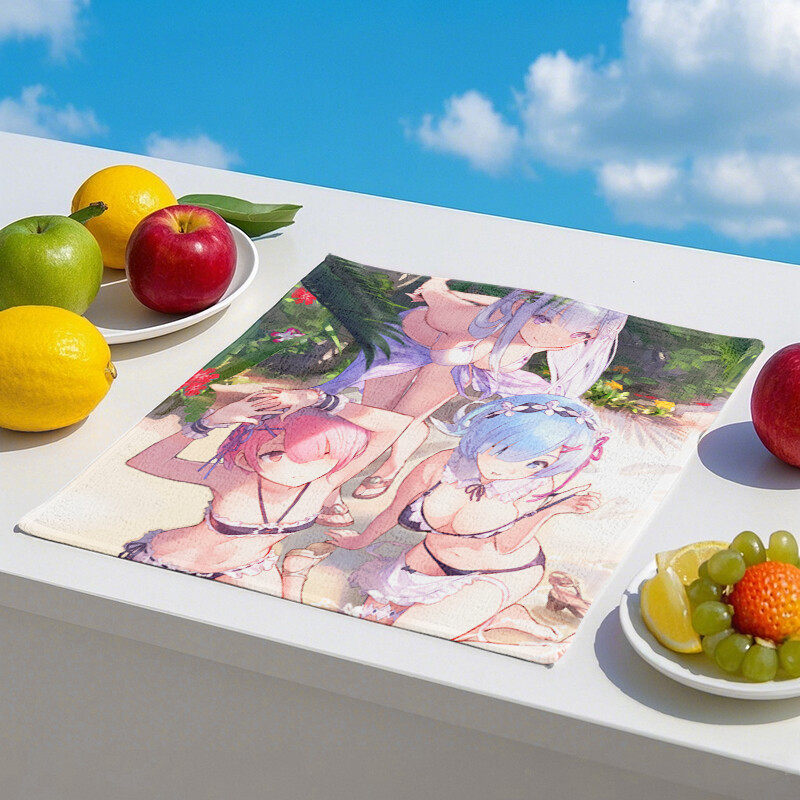 Customized cartoon square towel