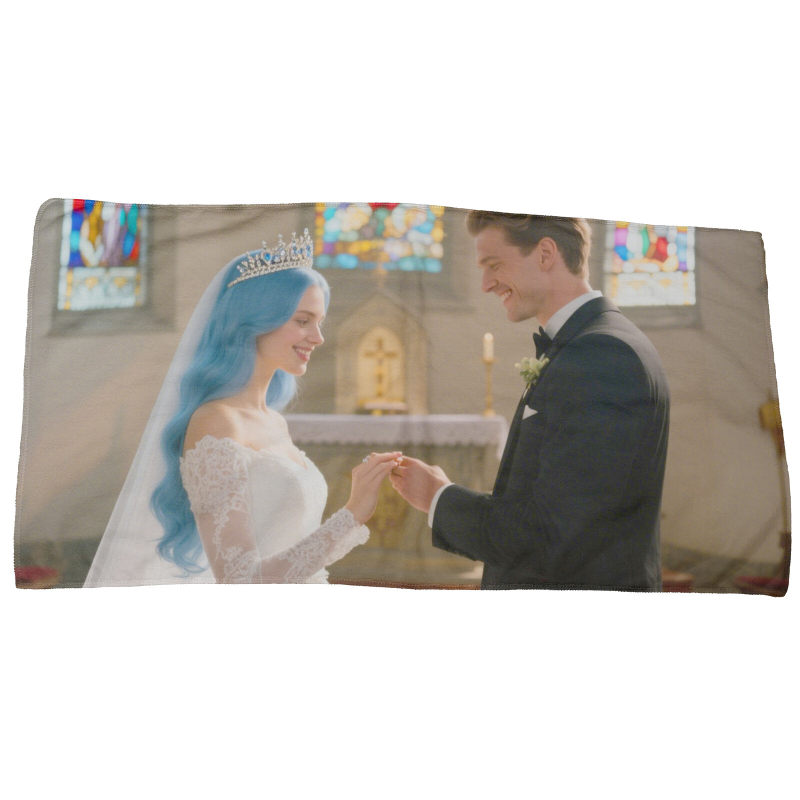 Customized colorful real person towels