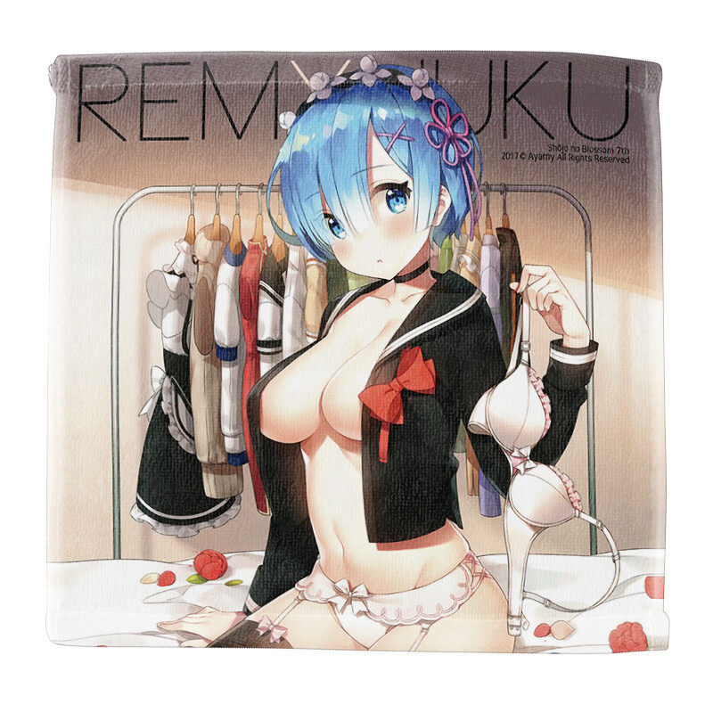 Customized anime color printed girl towels
