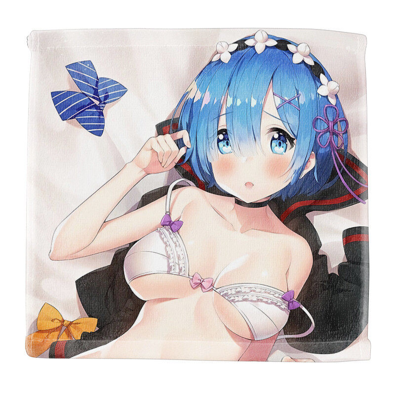 Customized anime color printed girl towels