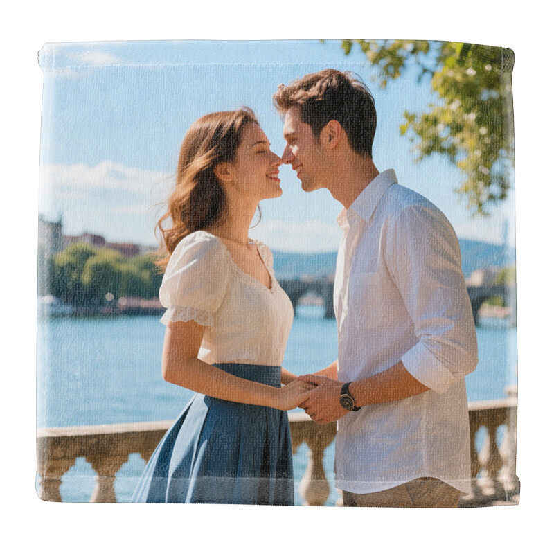 Wholesale custom couple pattern towels