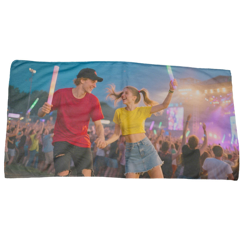 Customized personalized printed square towel cartoon hot transfer printed towel, both real and anime peripheral patterns can be customized with pictures