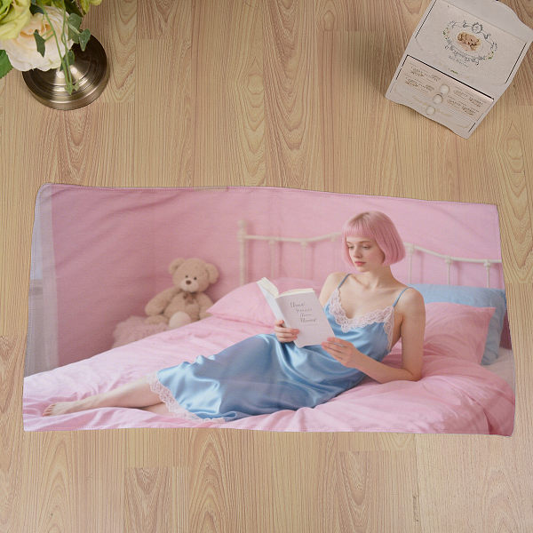 Customized colorful real person towels