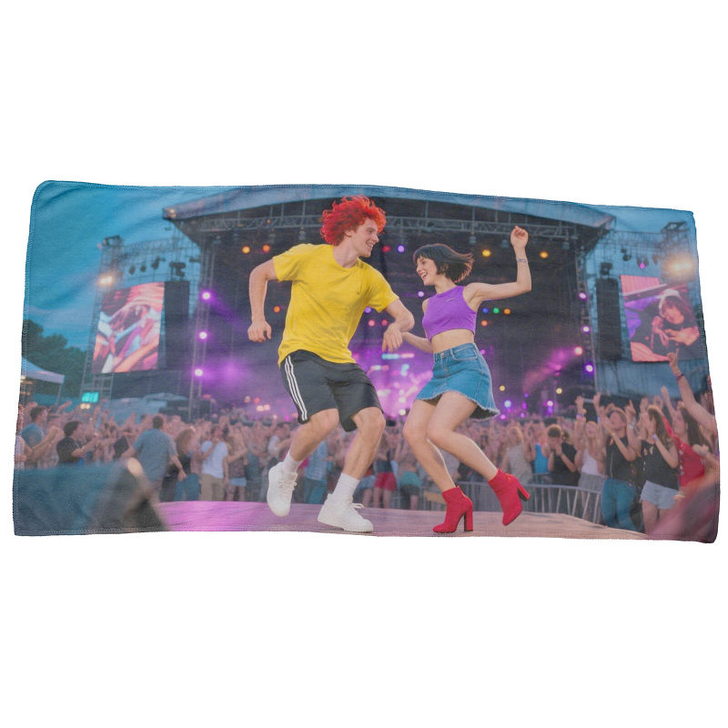 Customized personalized printed square towel cartoon hot transfer printed towel, both real and anime peripheral patterns can be customized with pictures