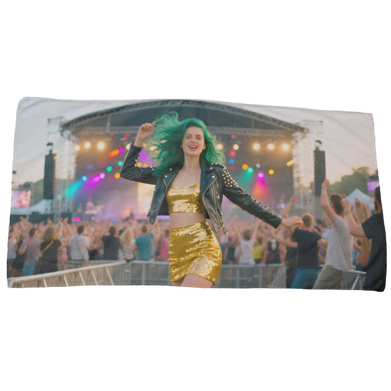 Customized colorful real person towels