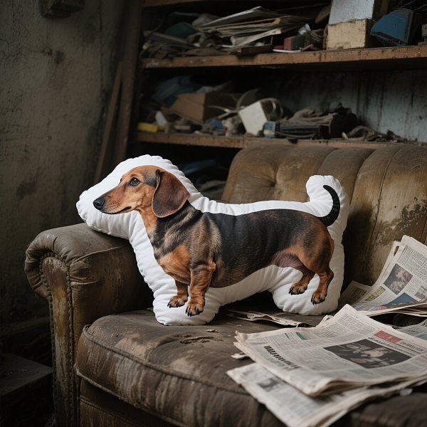 Customized puppy throw pillows