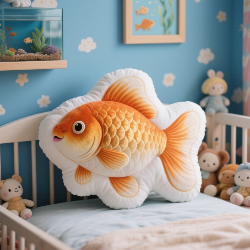 custom fish pillow