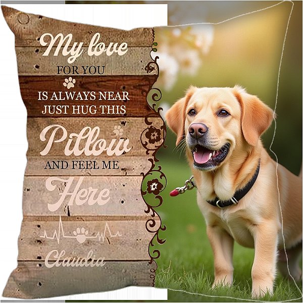 Customized square pet dog throw pillows