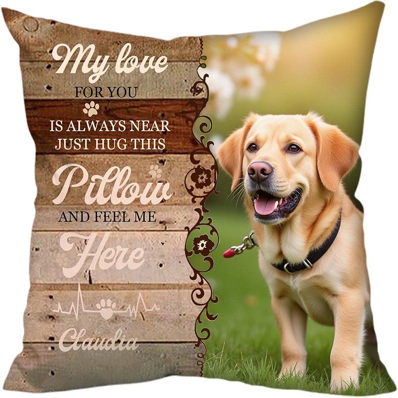 Customized square pet dog throw pillows