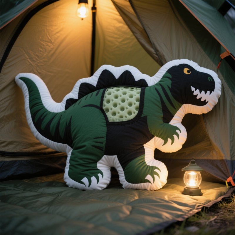 Customized dinosaur shaped pillow