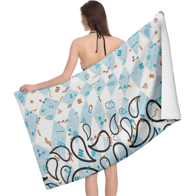 Customized creative beach towel