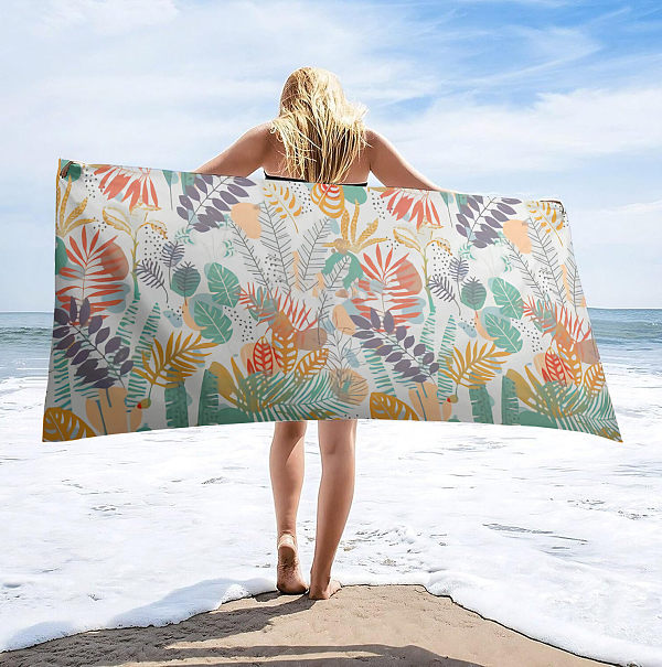 Custom floral beach towel wholesale