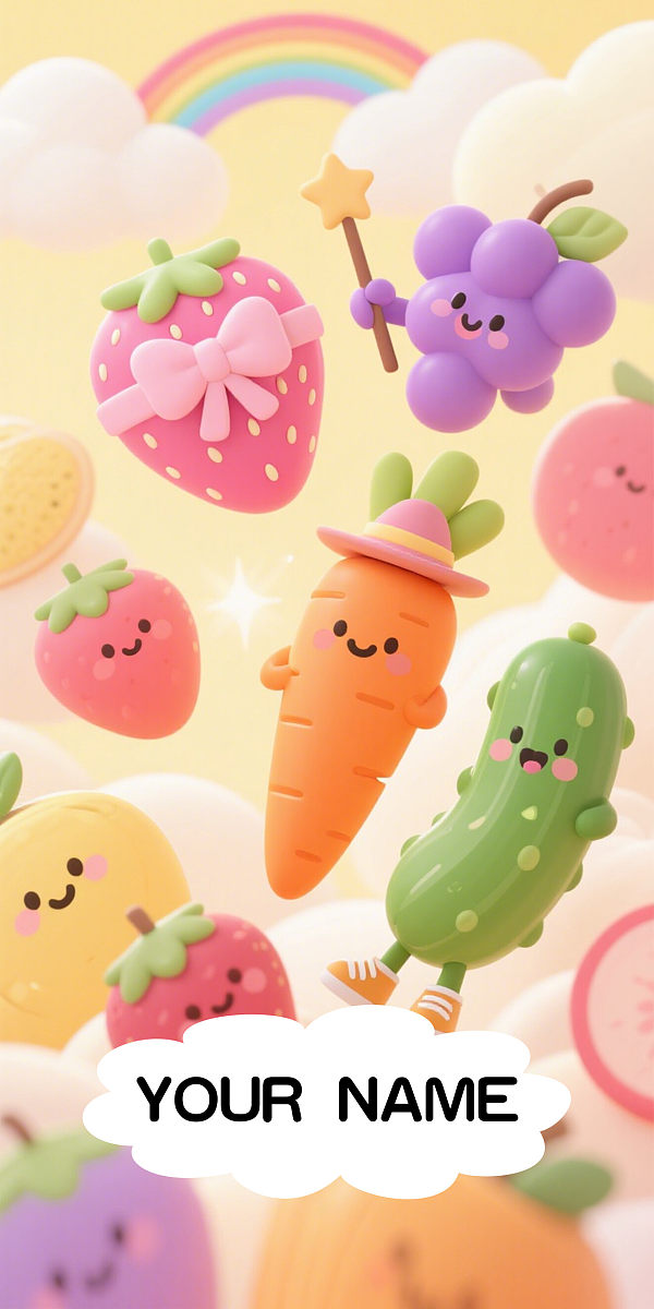 Customized Fruit and Vegetable Pattern Beach Towel wholesale