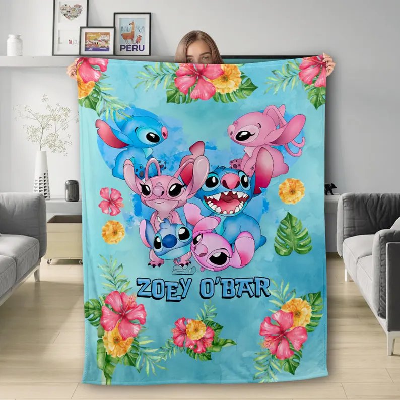 Wholesale custom Stitch blankets, children's exclusive blankets