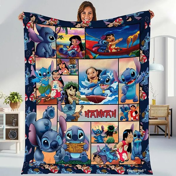 Stitch Custom Blanket Multi-pattern for kid
