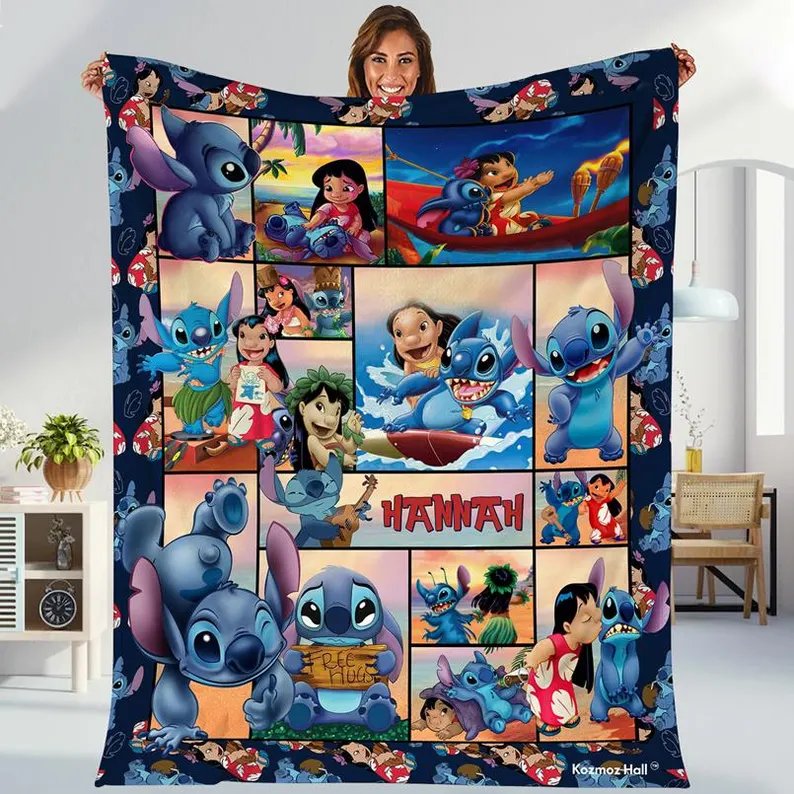 Stitch Custom Blanket Multi-pattern for kid