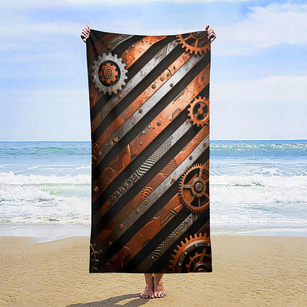 Metallic rock beach towel