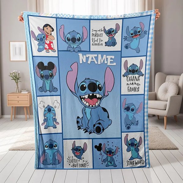 Wholesale Stitch custom blankets, any pictures available