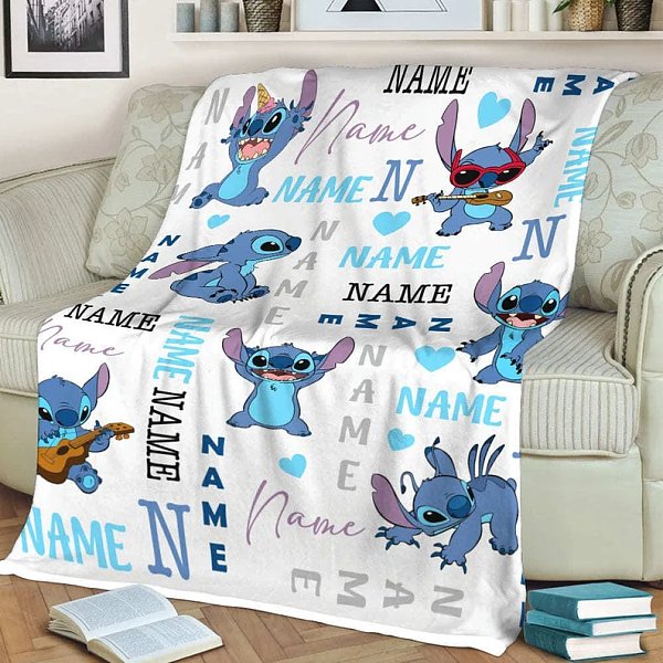 Children's exclusive happiness, Stitch pattern custom blanket