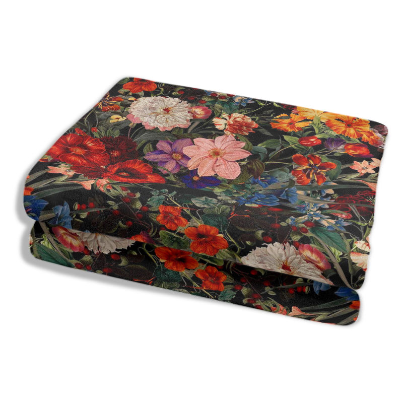 Wholesale of various flower-patterned blankets at favorable prices. Any pattern can be customized