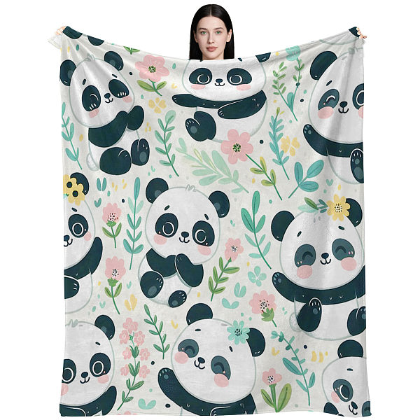 wholesale custom panda patterns blankets,any pattern can be customized