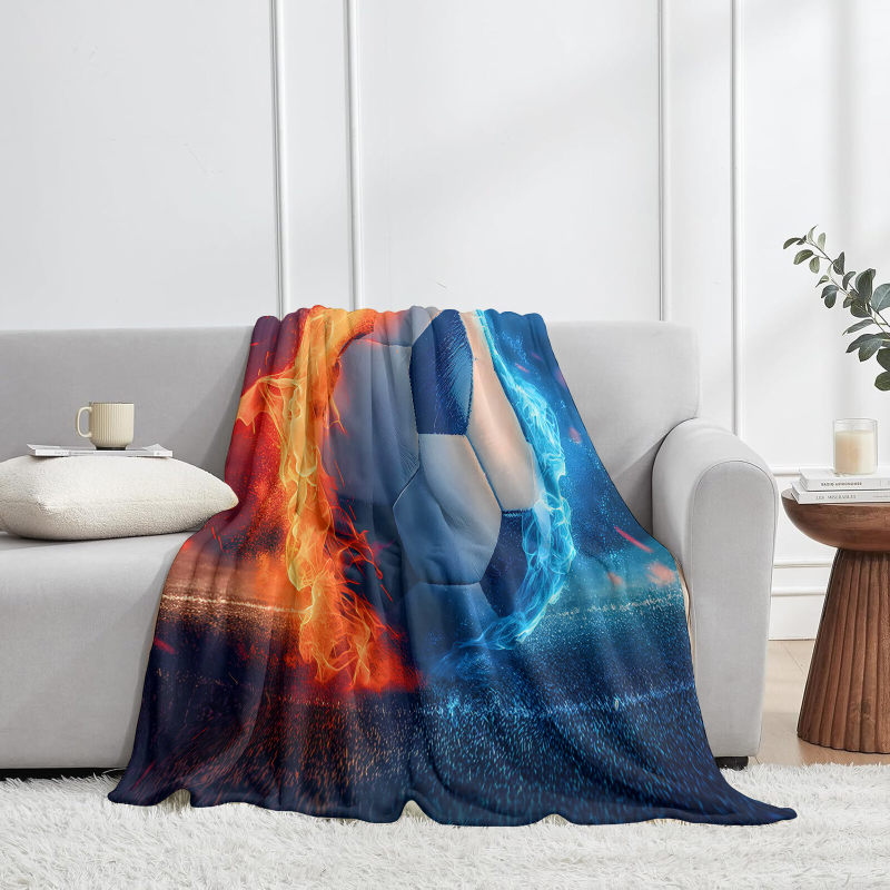 wholesale football-patterned blankets,comfortable,warm and soft