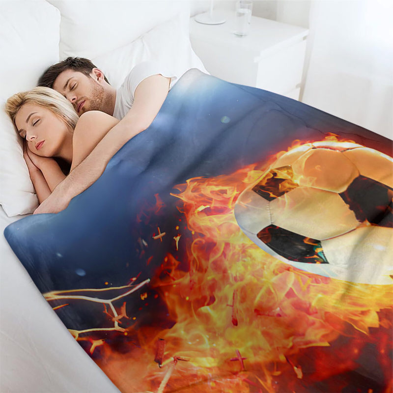 Wholesale fire football pattern blankets at favorable prices