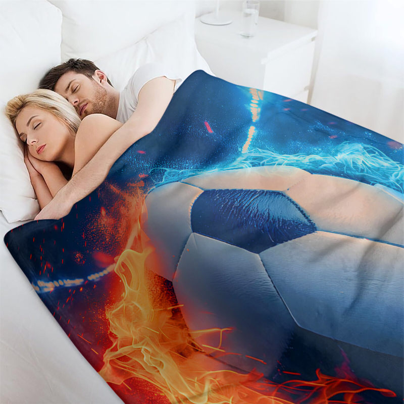 wholesale football-patterned blankets,comfortable,warm and soft