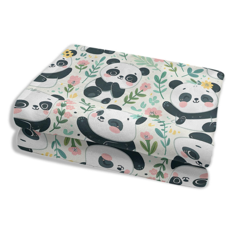wholesale custom panda patterns blankets,any pattern can be customized