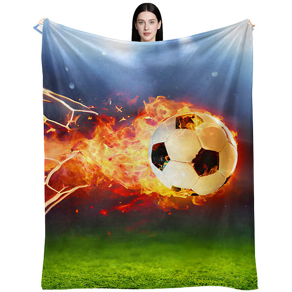 Wholesale fire football pattern blankets at favorable prices