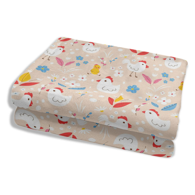 wholesale fun white chicken pattern blankets with discounted wholesale prices