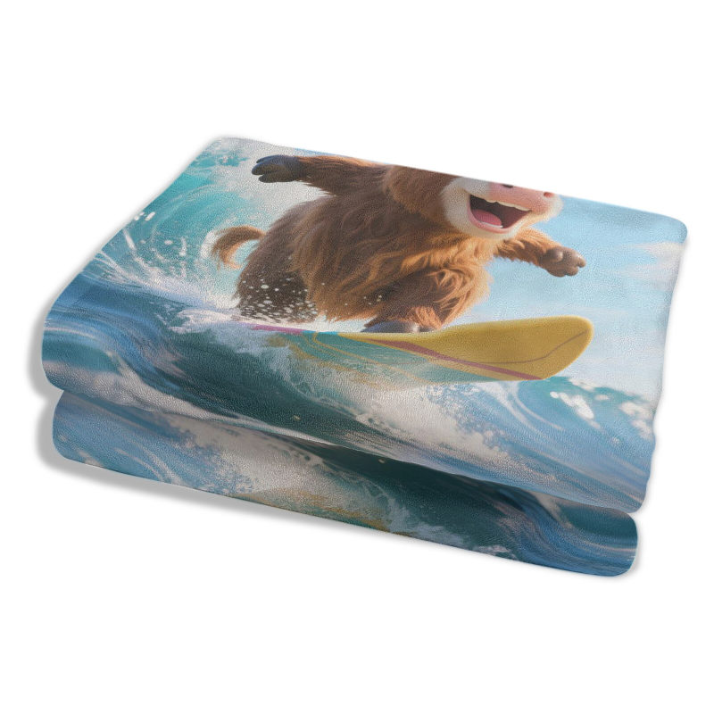 Wholesale Scottish Highland cattle pattern blankets at favorable prices